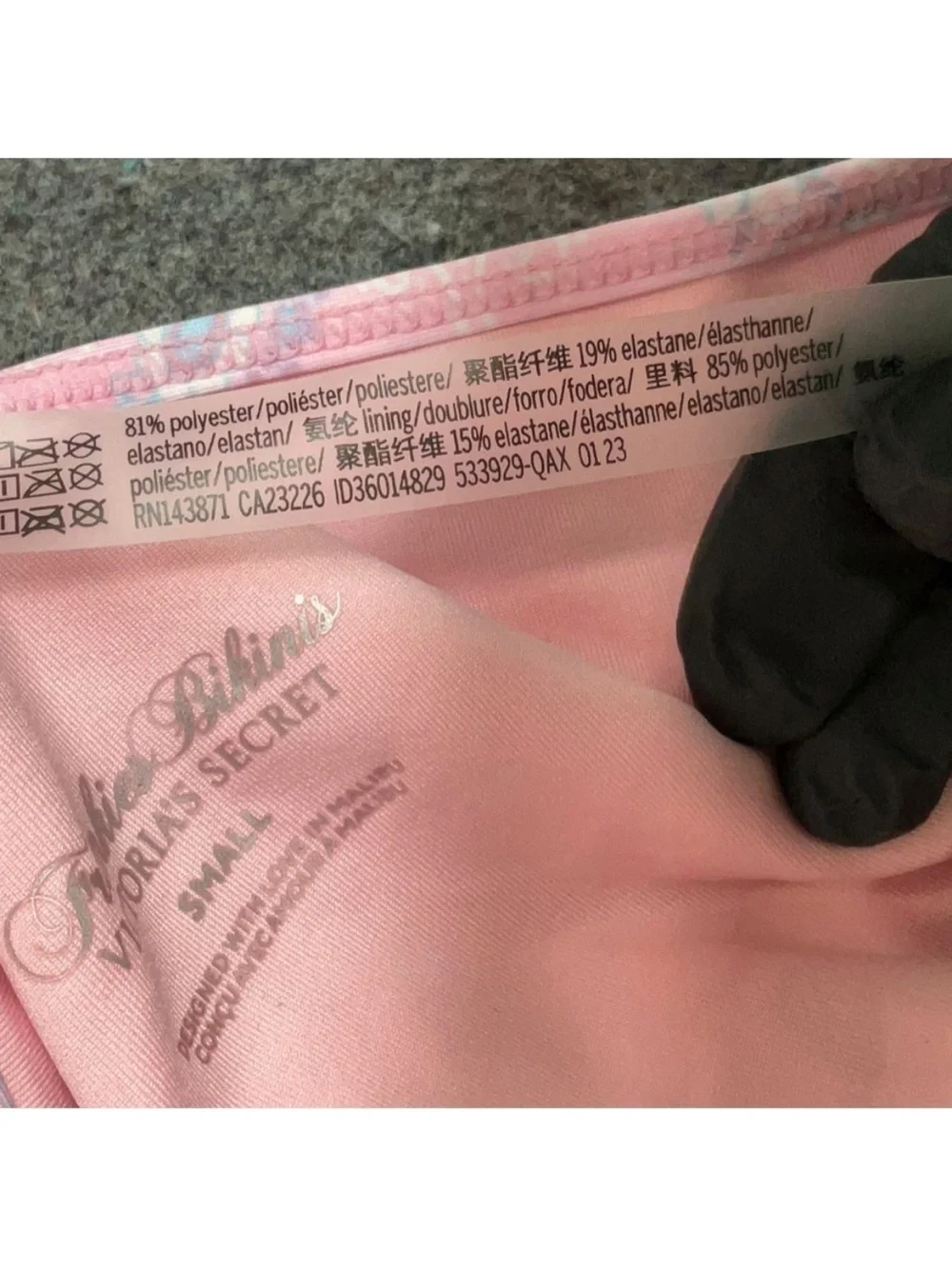 Frankies Bikinis x Victoria’s Secret Pink Paisley Bikini Bottoms Brief S NWT